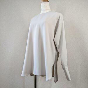 [ Untitled ] tunic tops cut and sewn beautiful goods large size beige do Le Mans sleeve 