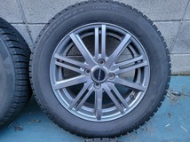 ■185/60R15 ブリヂストン ICEPARTNER2 + ブリヂストン製 バルミナBR10 15X5.5J 4X100 IS42 ハブ径73㎜ 旧型アクアや160系カローラ等に■_画像3