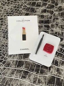 CHANEL シャネル LA COLLECTION ピンバッジ　ルージュココフラッシュ92アムール（口紅）サンプル