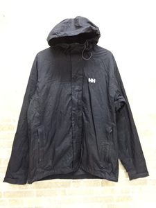 ●0314K HELLY HANSEN ヘリーハンセン　ウインドブレーカー　ブラック　Lサイズ