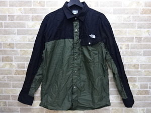 ★0357A THENORTHFACE ノースフェイス ロングスリーブヌプシシャツ Lサイズ