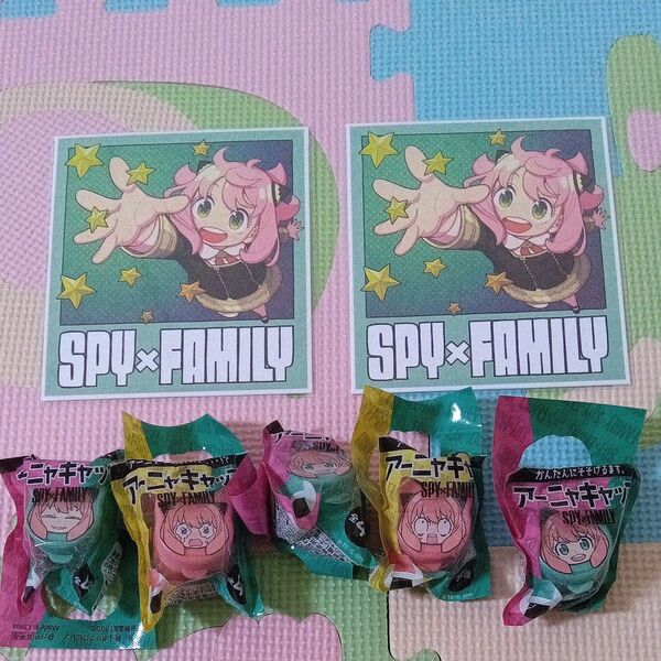 スパイファミリー アーニャ 色紙2枚 キャップ5個