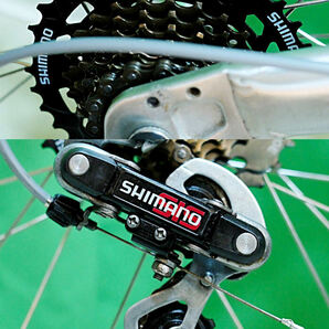 DAHON(route)タイヤ新品)ほぼ綺麗)Shimano 7s)シルバーカラー)折りたたみ自転車)20インチ 中古の画像6