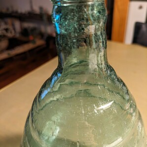 昭和レトロガラス瓶 大正ビール瓶 デミションボトル 27センチ の画像3