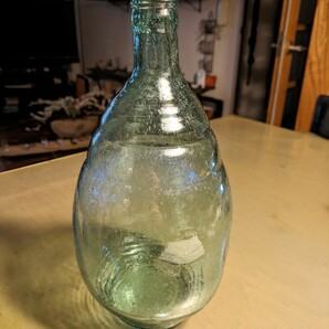 昭和レトロガラス瓶 大正ビール瓶 デミションボトル 27センチ の画像1
