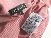 ◆インディヴィ　INDIVI　小さいサイズ　ピンク　ニット　カットソー_画像3