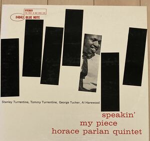 BlueNote Horace Parlan Quintet / Speakin' My Piece '91年東芝　最後の復刻シリーズ