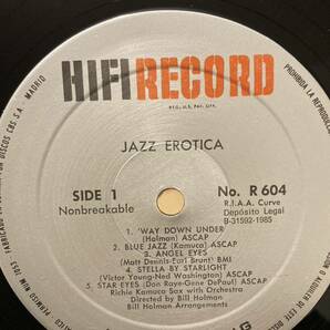 SEXYジャケ！ Richie Kamuca Octet / Jazz Erotica '85年スペイン盤の画像3