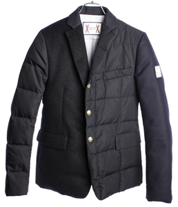 希少 モンクレール ガムブルー クレイジーパターン テーラード ダウン ジャケット MONCLER GAMME BLEU　国内正規品 　　＃A4