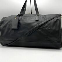 超希少極美品 OLD COACH オールド コーチ ボストンバッグ 2way カーフレザー 本革 メンズ ショルダー ブラック 黒 ビジネス 旅行 トラベル _画像1