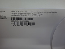 Apple Watch Series 9 GPSモデル 45mm MR9A3J/A ミッドナイト スポーツバンド M/L GPS 未使用品2_画像2