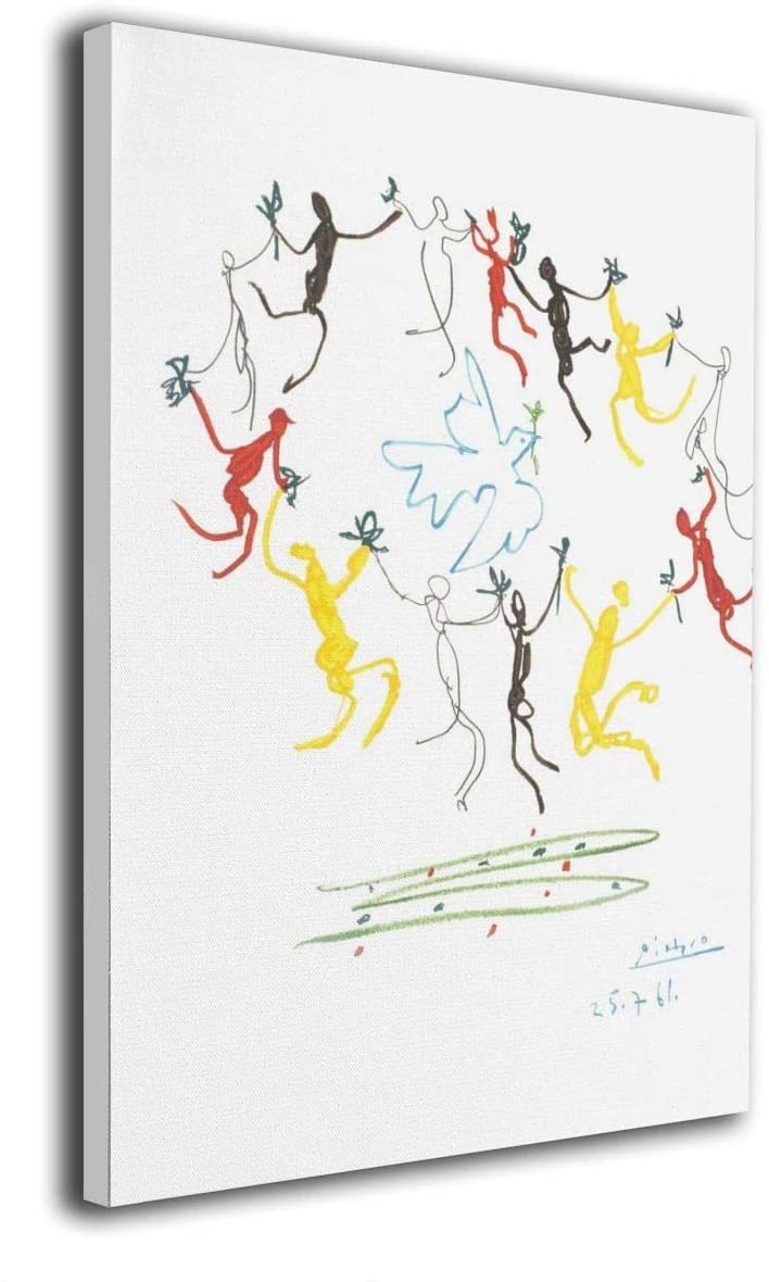 [الاستنساخ] لوحة قماشية جديدة لوحة بابلو بيكاسو الفنية ملصق قماش داخلي 30x40 سنتيمتر حمامة السلام, عمل فني, تلوين, آحرون