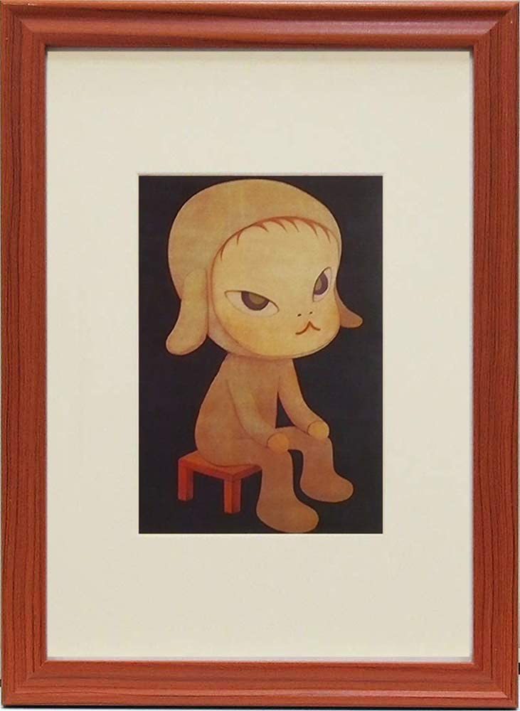 [Reproduction] New Yoshitomo Nara painting, contemporary art, picture, framed, art print, framed size 282x207mm, interior art panel, wall hanging, Artwork, Painting, others