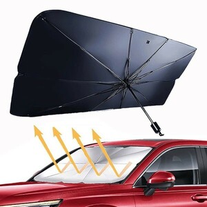 送料無料 サンシェード 車 折りたたみ 傘 フロントガラス 遮光 断熱 (1)