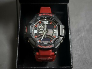 【電池切れ】CASIO G-SHOCK カシオ ジーショックGA-1000 BLACK RED