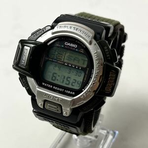 【実働】 希少 CASIO カシオ PROTREK プロトレック PRT-60 腕時計 ウォッチ デジタル クオーツ シルバー ブラック 稼働品