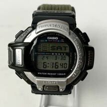 【実働】 希少 CASIO カシオ PROTREK プロトレック PRT-60 腕時計 ウォッチ デジタル クオーツ シルバー ブラック 稼働品_画像7