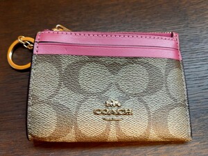 美品Coach コーチ MINI SKINNY ID CASE 小銭入れ