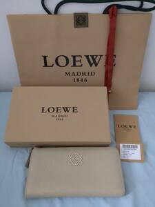 中古 LOEWE ロエベ アナグラム 長財布