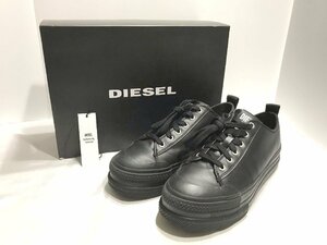 ■【YS-1】 状態良好 ■ ディーゼル DIESEL スニーカー ■ ローカット 厚底 27cm US9 ■ ブラック 黒系 【同梱可能商品】■D