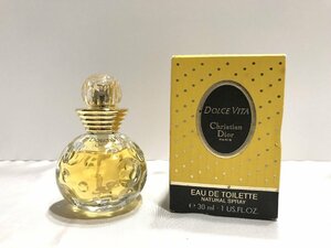 ■【YS-1】 香水 ■ ディオール Christian Dior ■ ドルチェヴィータ オードトワレ EDT 30ml SP 残量90% ■ 元箱有 【同梱可能商品】■D