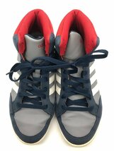 ■【YS-1】 アディダス adidas スニーカー ■ 24,5cm ネイビー系 × グレー系 × 赤系 【同梱可能商品】K■_画像4