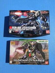 ☆送料無料 1/144 RGM-96X ジェスタ・キャノン GN-002ガンダムデュナメス「機動戦士ガンダム」ガンプラ 未組み立て まとめて