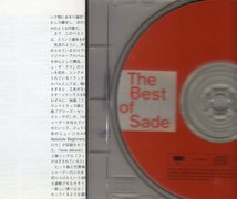 THE BEST OF SADE 旧規格 国内盤 シャーデー ベスト your love is king the sweetest taboo mf doom smooth operato jazz sadevillain_画像3