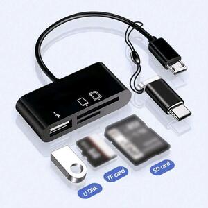 OTG Card Reader USB TF/SD/передача данных камеры