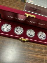 2002年　FIFA WORLD CUP ワールドカップ　1万WON銀貨4枚セット×3セット　ケース付き　記念銀貨 記念コイン 韓国/日本　純銀 31.1g_画像4