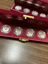 2002年　FIFA WORLD CUP ワールドカップ　1万WON銀貨4枚セット×3セット　ケース付き　記念銀貨 記念コイン 韓国/日本　純銀 31.1g_画像5