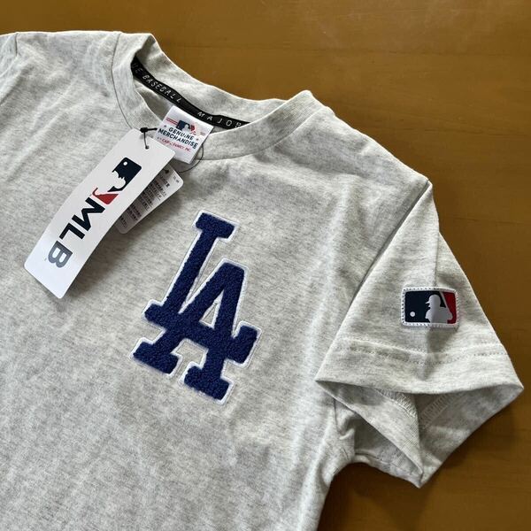 新品　半袖　Tシャツ　ドジャース　メジャーリーグ　MLB 大谷翔平　キッズ　160 オートミール