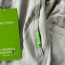 Mサイズ春物新品 HK WORKS LONDON Green コシノ ヒロコ GOLF ゴルフ サラッと快適　多機能素材パンツ薄いグレー　ウエスト76-84_画像2