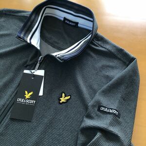 春物 M 新品　ライル&スコット　LYLE&SCOTT 薄手ジップアップ　吸水速乾　カーキ