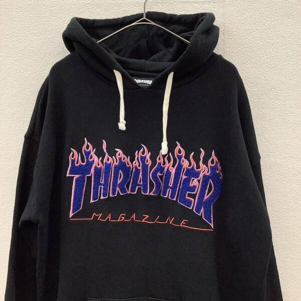 THRASHER スラッシャー プルオーバー パーカー ロゴ スウェット size L 76590