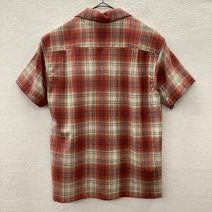 PENDLETON ペンドルトン BOARD SHIRT ボードシャツ 半袖 ネルシャツ ウール チェック柄 size S 78490の画像3