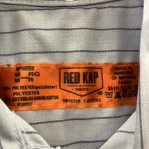 RED KAP レッドキャップ ストライプ ワークシャツ 古着 size M 78538_画像4