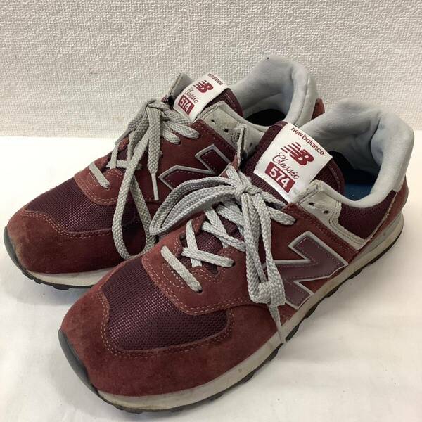 New Balance 574 ニューバランス スニーカー 27cm エンジ 78781