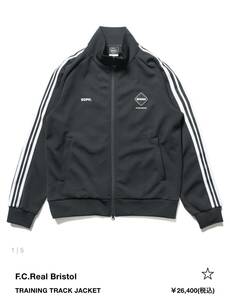 24SS F.C.real bristol TRAINING TRACK JACKET 黒M 新品未使用 エフシーアールビーレアルブリストル トレーニングトラックジャケット 