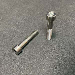 2本セット チタン ヘックスキャップボルト M8ｘ45mm P1.25 汎用 64TITANの画像1