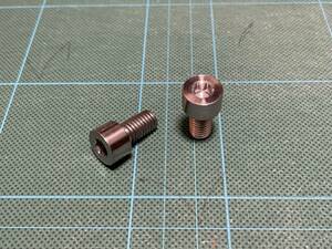 2本セット チタン ヘックスキャップボルト M8ｘ15mm P1.25 汎用 64TITAN