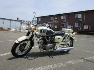 CB450旧車　ホンダCB450白バイ　1969年昭和４４年　本物白バイ県警　三億円事件当時