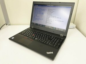 【UEFI起動確認済み／中古】ThinkPad L570 【20J9-S37S00】 (Core i5-7200U, RAM4GB, HDD無し[OS無し]) ★本体＋ACアダプタ●K/B破損