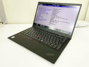 【UEFI起動確認済み／中古】ThinkPad X1 Carbon [TYPE 20KG-S20H00] (Core i5-8250U, RAM8GB, SSD 無し) 本体＋ACアダプタ●UEFI-BATT NG