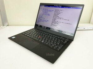 【UEFI起動確認済み／中古】ThinkPad X1 Carbon [TYPE 20KG-S20H00] (Core i5-8250U, RAM8GB, SSD 無し) 本体＋ACアダプタ