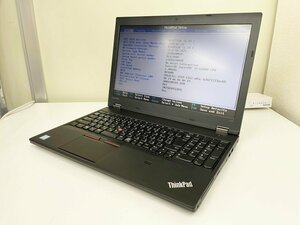 【UEFI起動確認済み／中古】ThinkPad L570 【20JR-A0NNJP】 (Core i5-6200U, RAM4GB, HDD無し[OS無し]) ★本体＋ACアダプタ