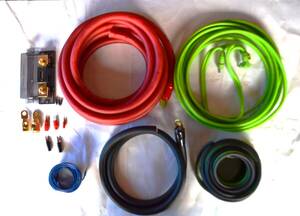  limited amount / new goods /0 gauge *55SQ* power cable & Gold terminal attaching, wiring KIT*