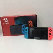 ⑮ 【動作確認済み】Nintendo Switch 任天堂 ニンテンドー スイッチ ゲーム機 HAC-001 XKJ40023871485_画像1