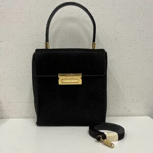 ⑮Salvatore Ferragamo ハンドバッグ ハラコ AQ-21 8739