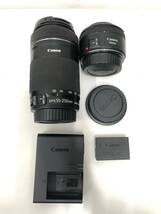 ⑮ 【通電済み】Canon キャノン デジタル 一眼 カメラ BLK ブラック EOS Kiss X9i ダブル ズームキット_画像5
